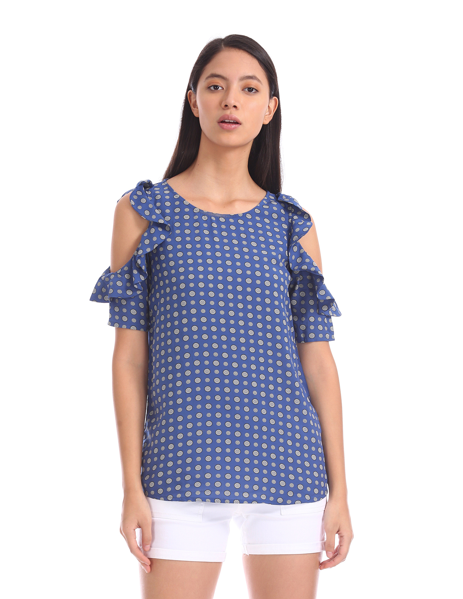U.S. Polo Assn. Women Casual Wear Printed Top